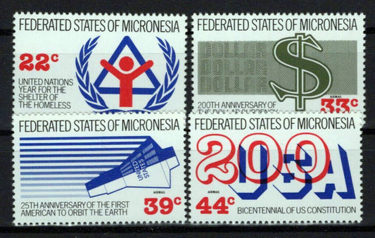 Micronesia 56, C28-C30 MNH Intl. Year Shelter For Homeless