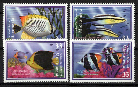 Micronesia 395-398 MNH Marine Life Fish