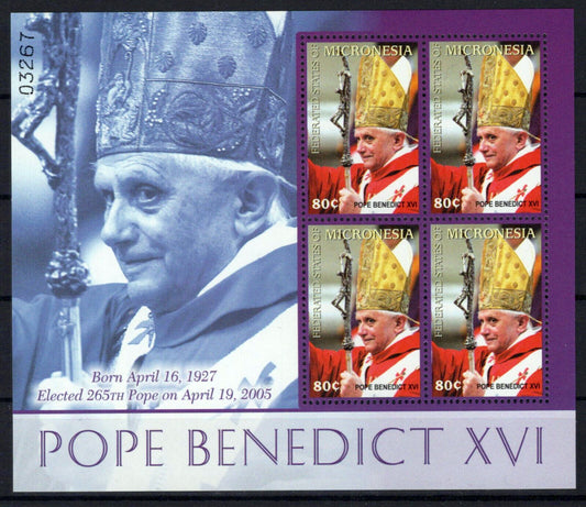 Micronesia 667 MNH Pope Benedict XVI Religious Figure