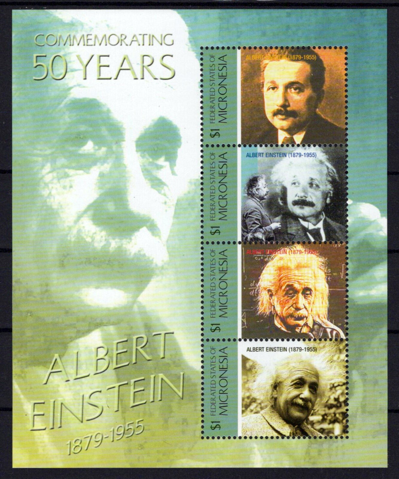 Micronesia 660 MNH Albert Einstein Physicist Historical Figure