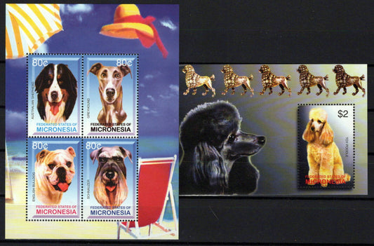 Micronesia 571, 575 MNH Dogs Pets Animals