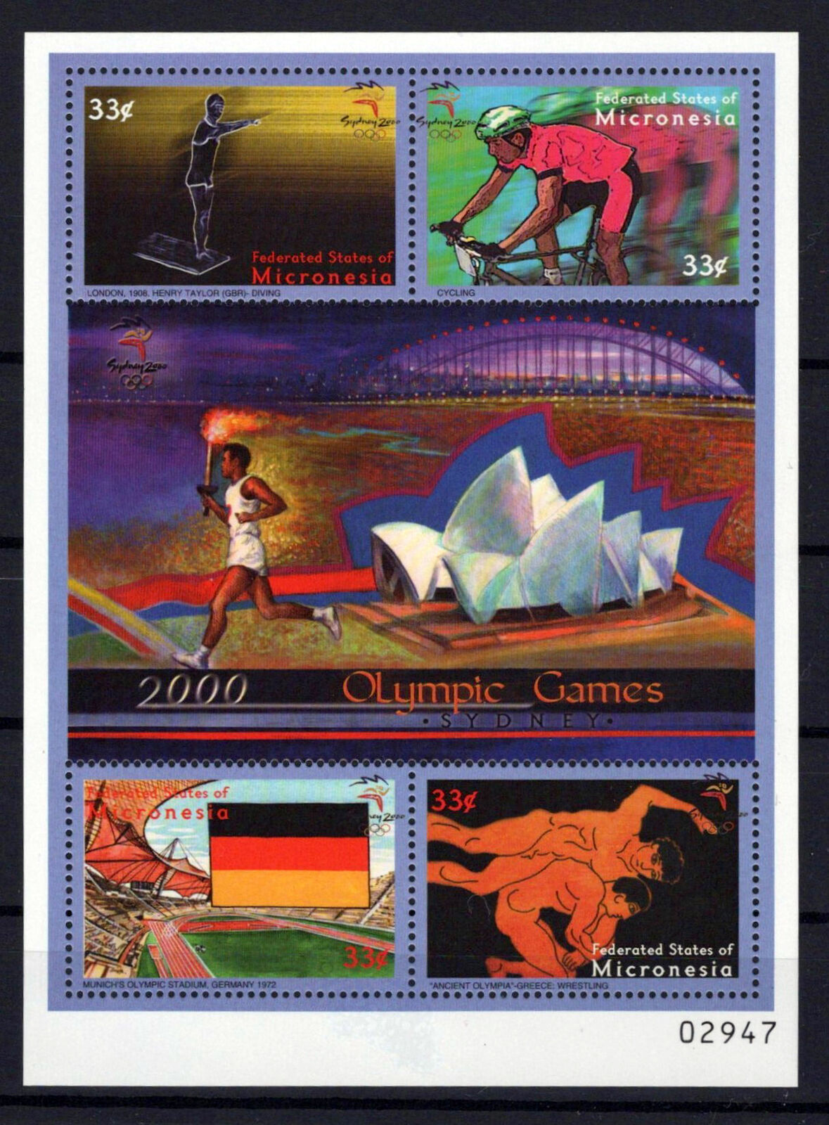 Micronesia 389 MNH Olympics Games Sports