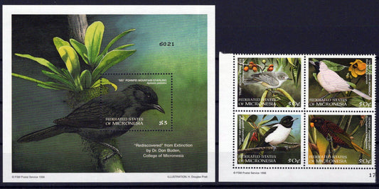 Micronesia 299-300 MNH Native Birds Nature