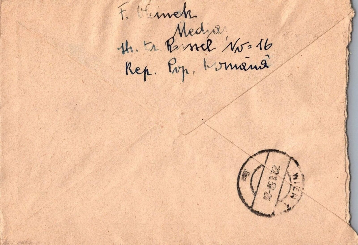 Romania Cover 1958 3.65L Registered Air Mail to Austria Flowers