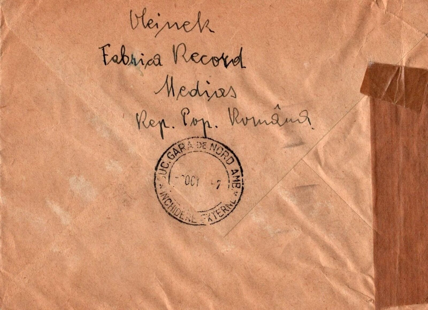 Romania Cover 1951 15L Censored Letter to Austria