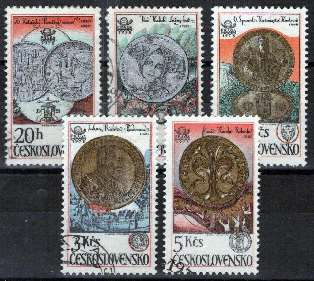 Czechoslovakia 2161-2165 Used CTO 650th Anniv. Kremnica Mint ZAYIX 0224M0056M