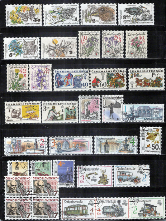 Czechoslovakia Complete Sets Collection Used CTO Brids Animals ZAYIX 0224M0076