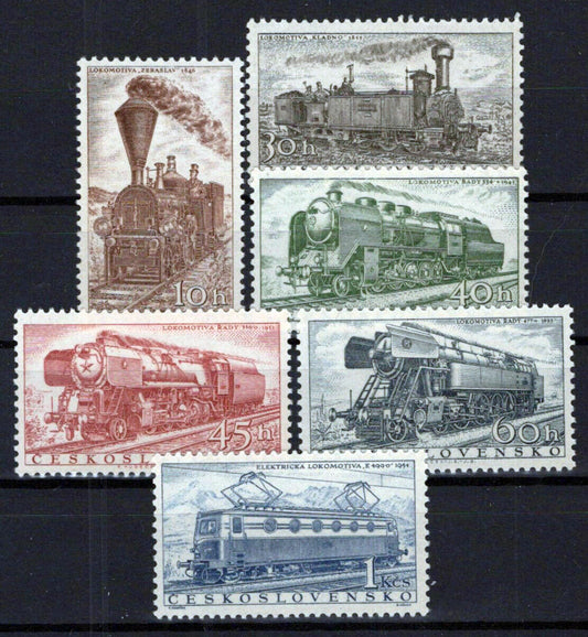 Czechoslovakia 770-775 MNH Trains Railroad Transportation ZAYIX 0224S0037