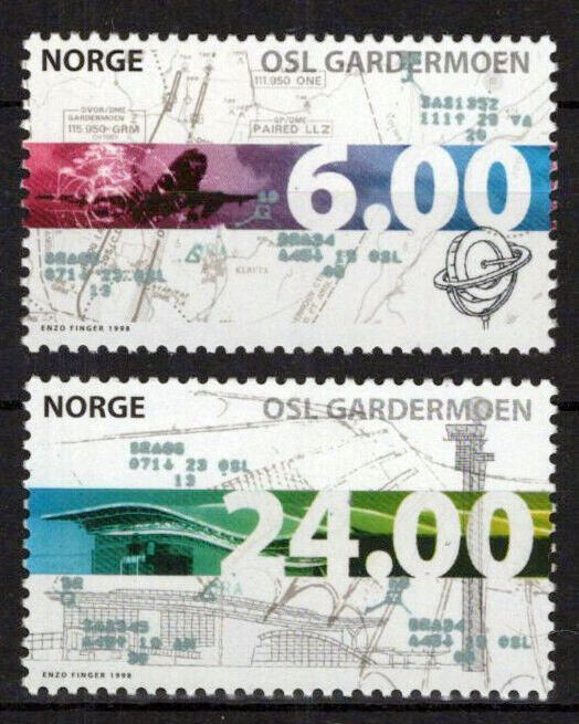 Norway 1204-1205 MNH Aviation Planes Transportation ZAYIX 0224S0069