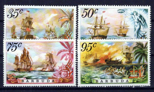 Barbuda 209-212 MNH Sailing Ships Transportation ZAYIX 0221S0103M