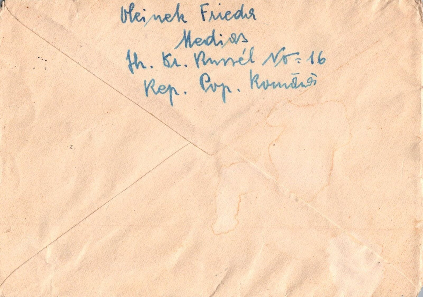 Romania Cover 1958 1.30L Rate Letter to Austria