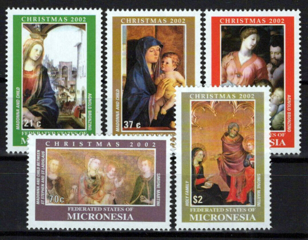 Micronesia 509-513 MNH Christmas Paintings Holy Family