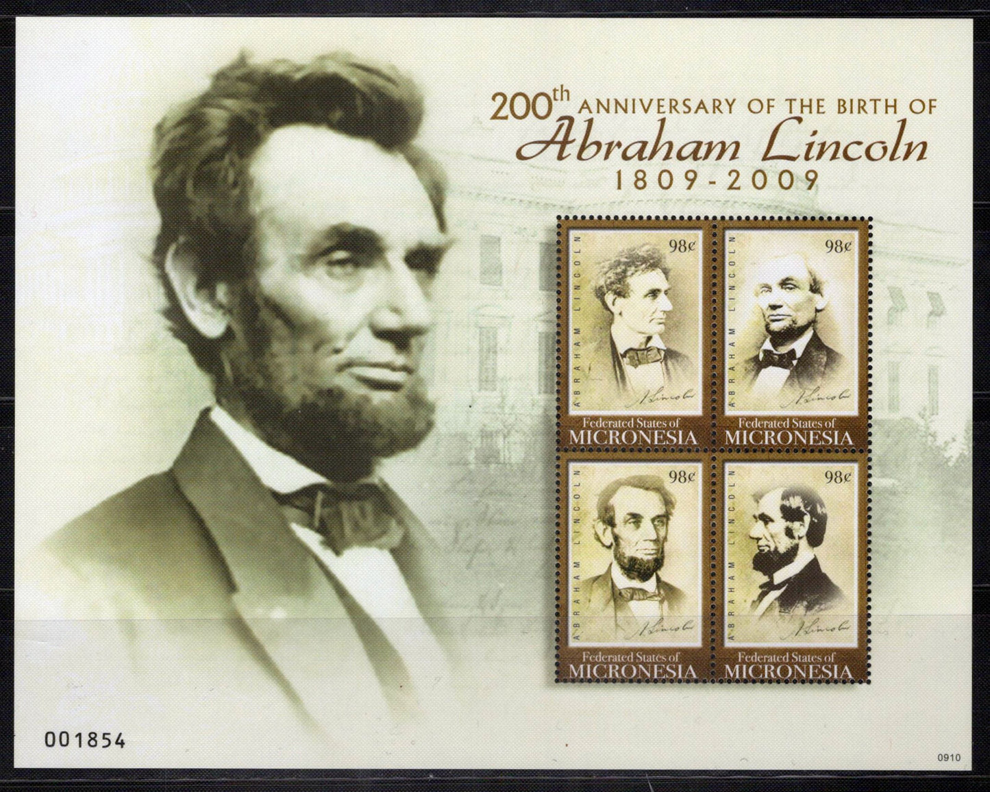 Micronesia 840 MNH AbrAOam Lincoln Politician President