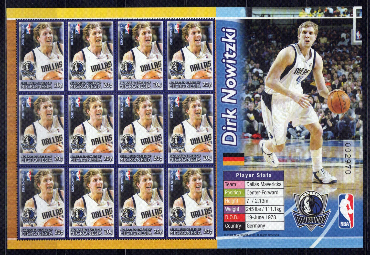 Micronesia 613-614 MNH Basketball Sports Games Mavericks