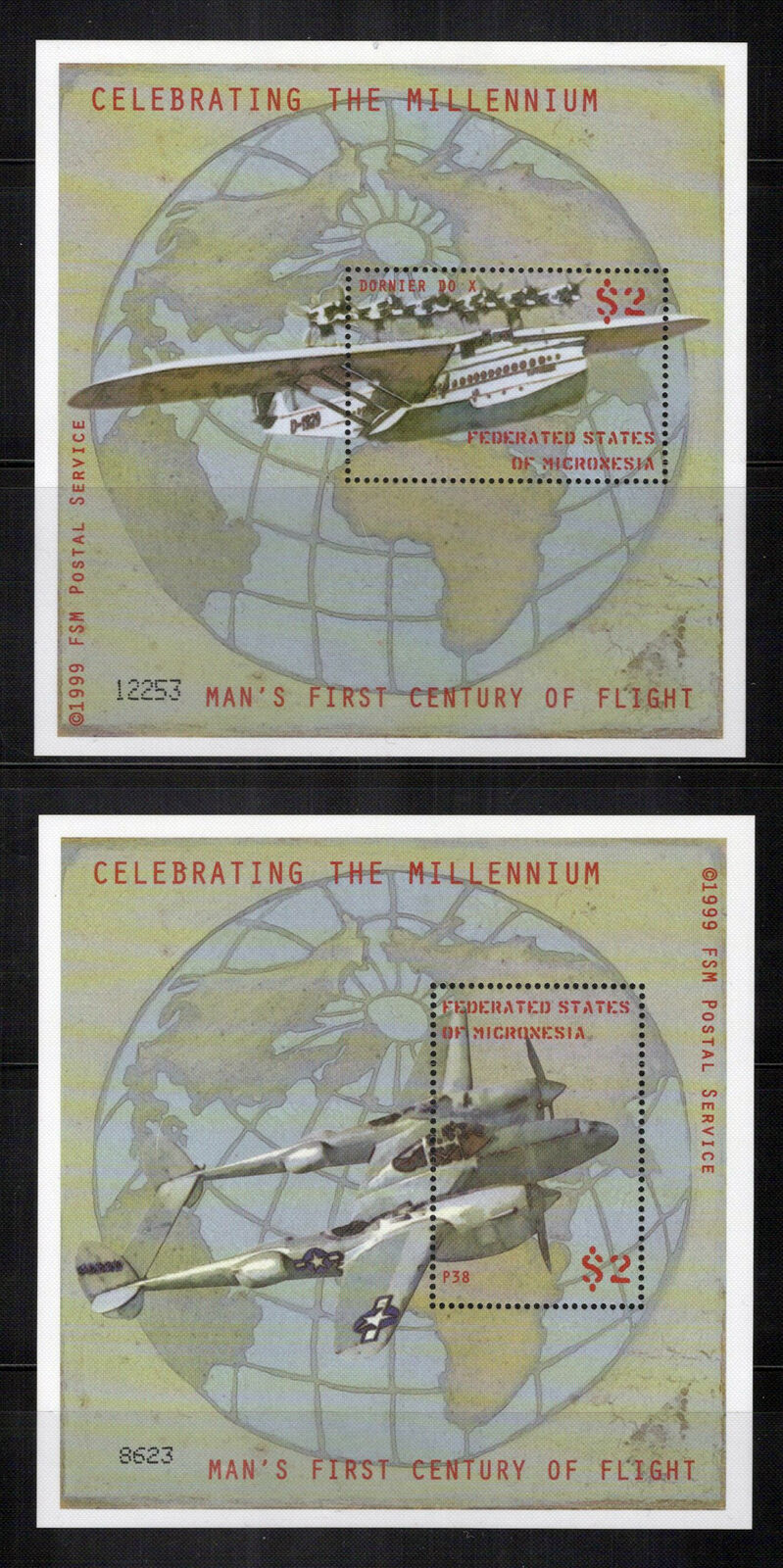 Micronesia 362a-o, 363-364 MNH Aviation Planes Military