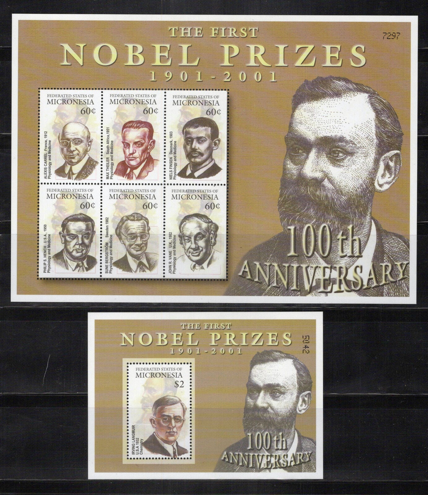 Micronesia 469-472 MNH Nobel Prizes Medicine Science Chemistry