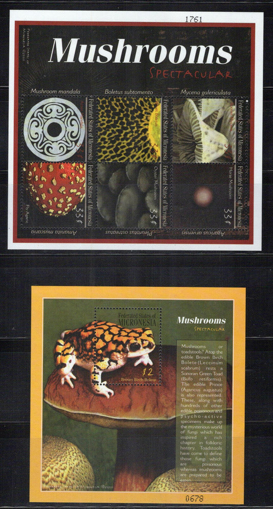 Micronesia 381-384 MNH Mushrooms Fungi Plants Nature