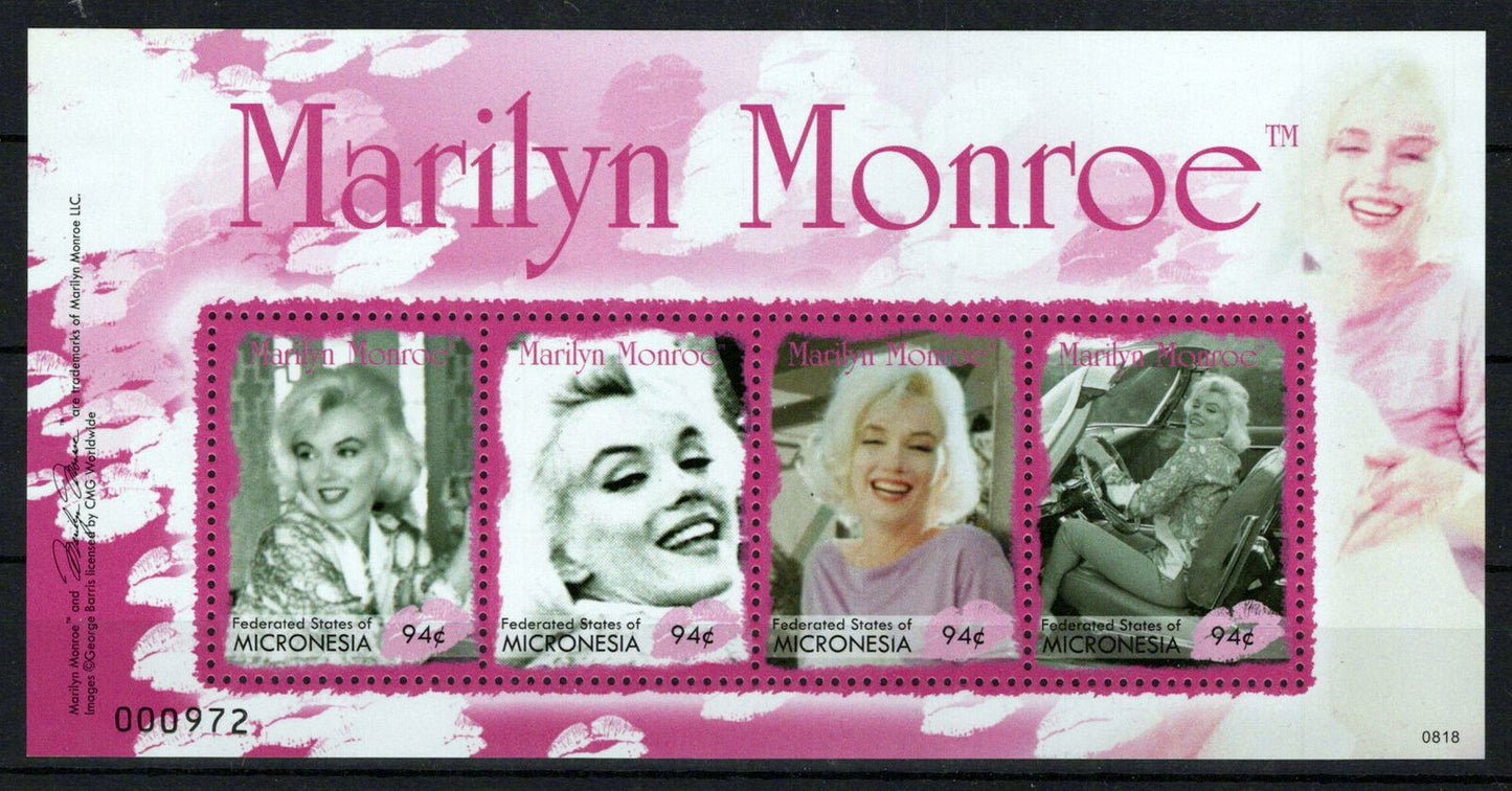 Micronesia 785 MNH Marilyn Monroe Entertainment