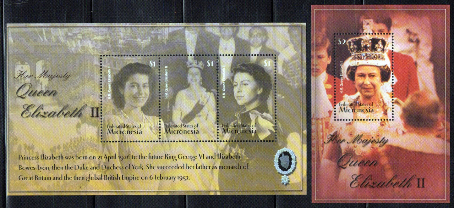 Micronesia 541-542 MNH Queen Elizabeth II