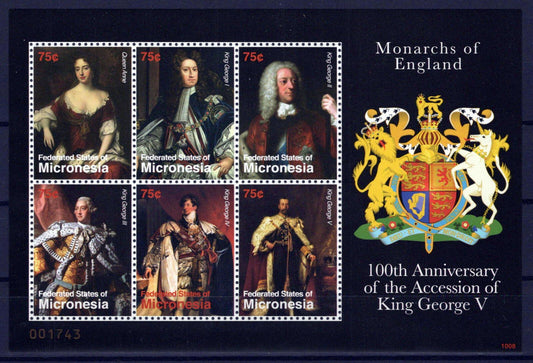 Micronesia 890 MNH Monarchs of England