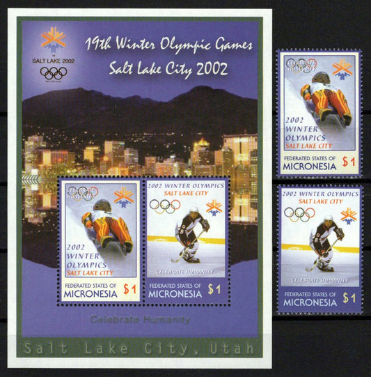 Micronesia 486-487a MNH Olympics Sports Games Ice Hockey