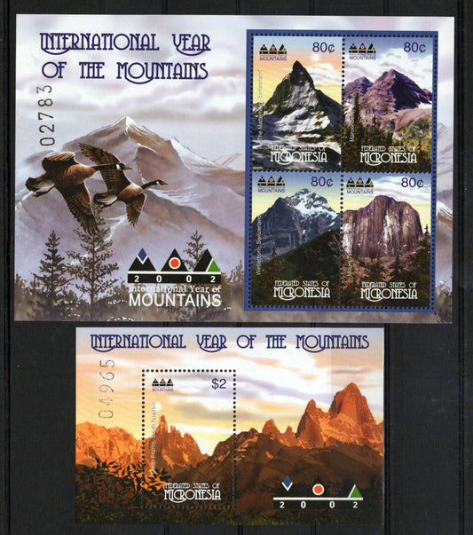 Micronesia 492-493 MNH Intl. Year of the Mountains Nature