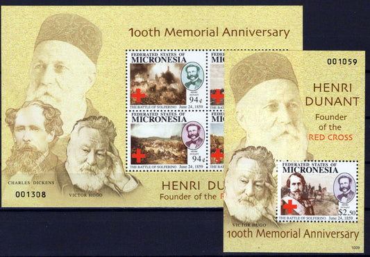 Micronesia 892-893 MNH Henri Dunant Founder of Red Cross