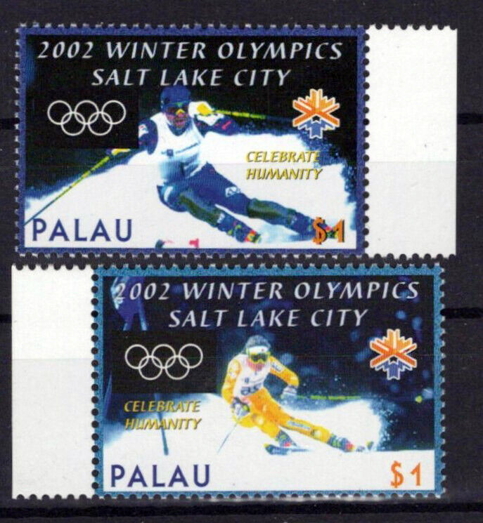 Palau 678-679 MNH Olympics Sports Games Skier