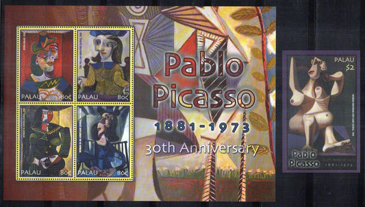 Palau 750-751 MNH Pablo Picasso Paintings Art