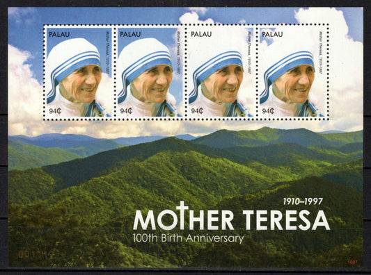 Palau 1011 MNH Mother Teresa Religious Figure