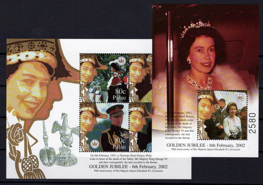 Palau 646-647 MNH Golden Jubilee Queen Elizabeth II