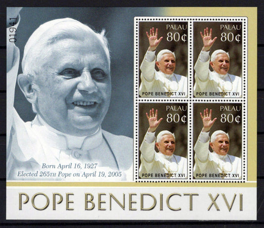 Palau 844 MNH Pope Benedict XVI Religious Figure