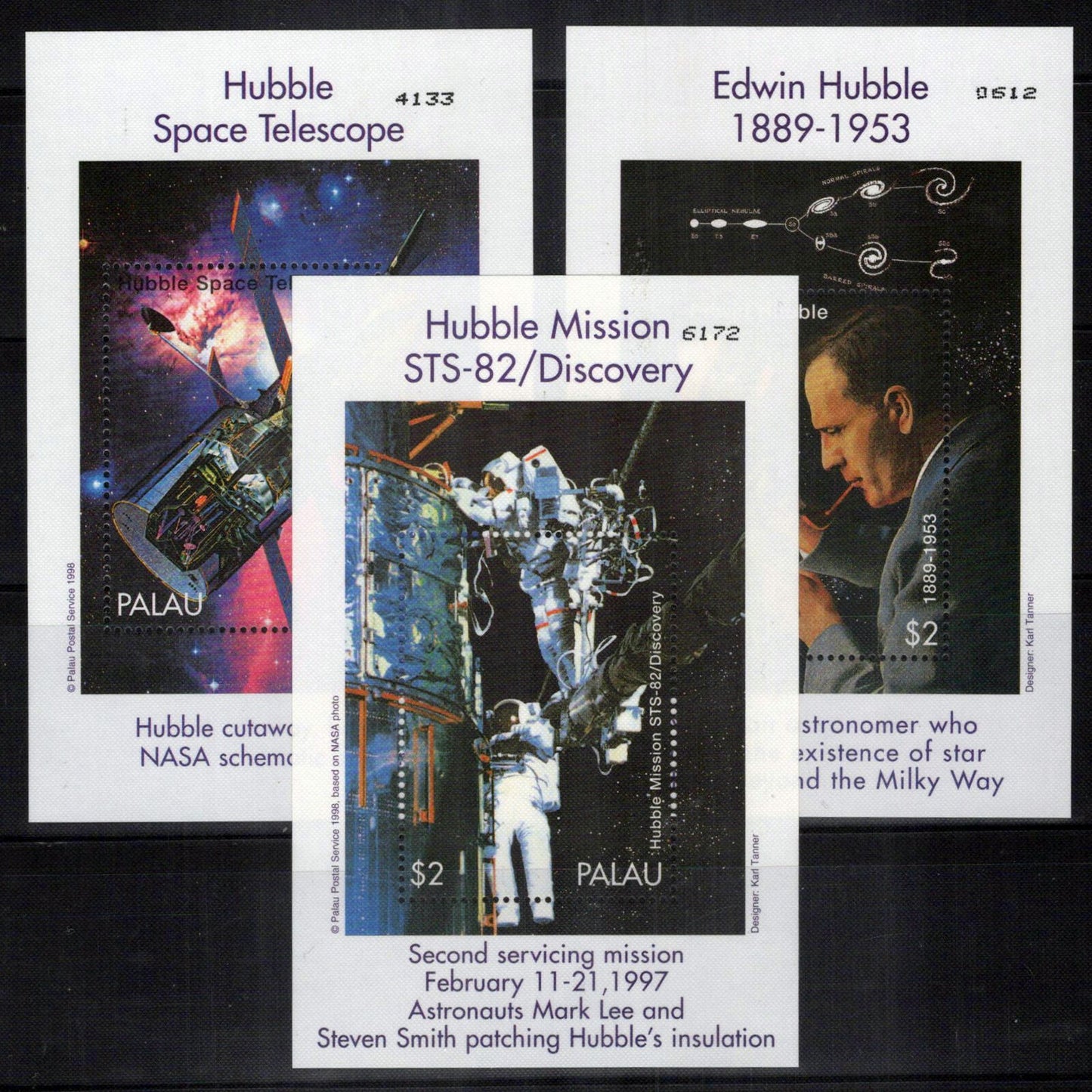 Palau 453-456 MNH Hubble Space Telescope