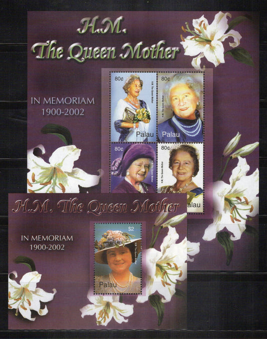 Palau 706-707 MNH The Queen Mother