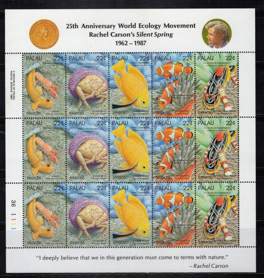 Palau 182a MNH Ecology Marine Life Fish