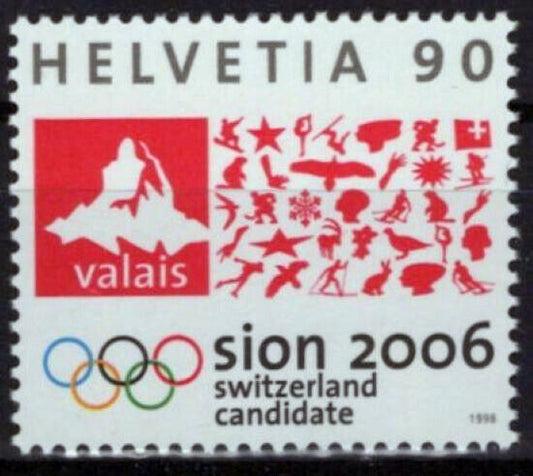 Switzerland 1025 MNH Winter Olympic Games Sports ZAYIX 0324S0107M