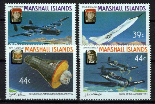 Marshall Islands 136-141 MNH Military Flights Aviation Planes ZAYIX 0324S0124