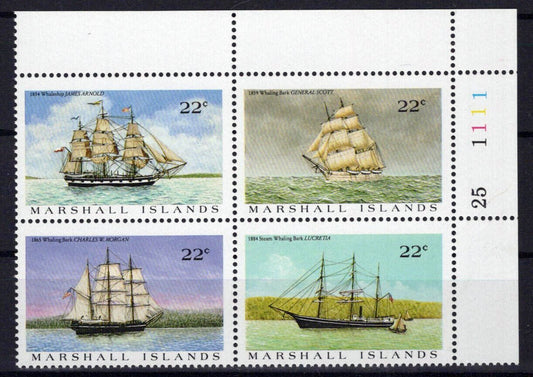 Marshall Islands 135a MNH Whaling Ships ZAYIX 0324S0117