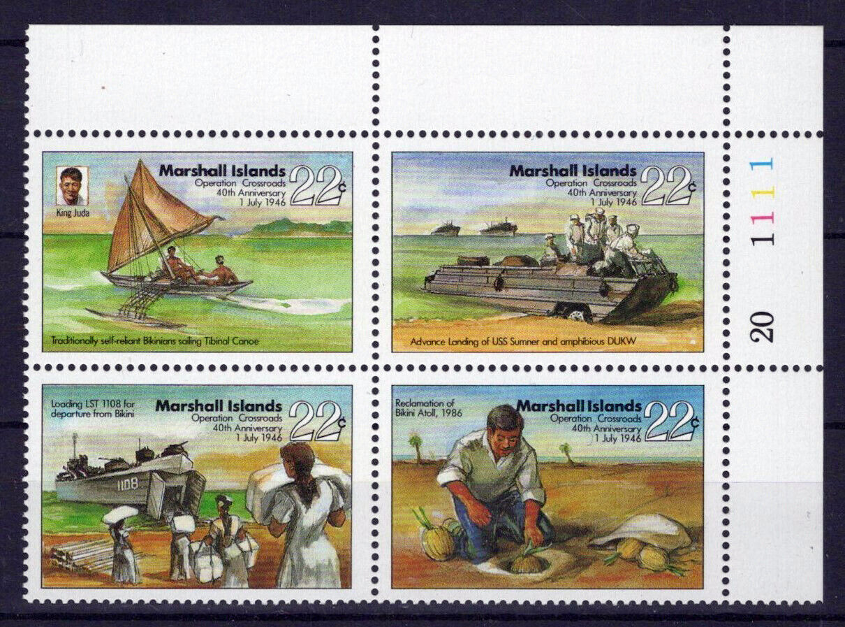 Marshall Islands 118a MNH Canoes Boats Atomic Bomb Tests ZAYIX 0324S0123