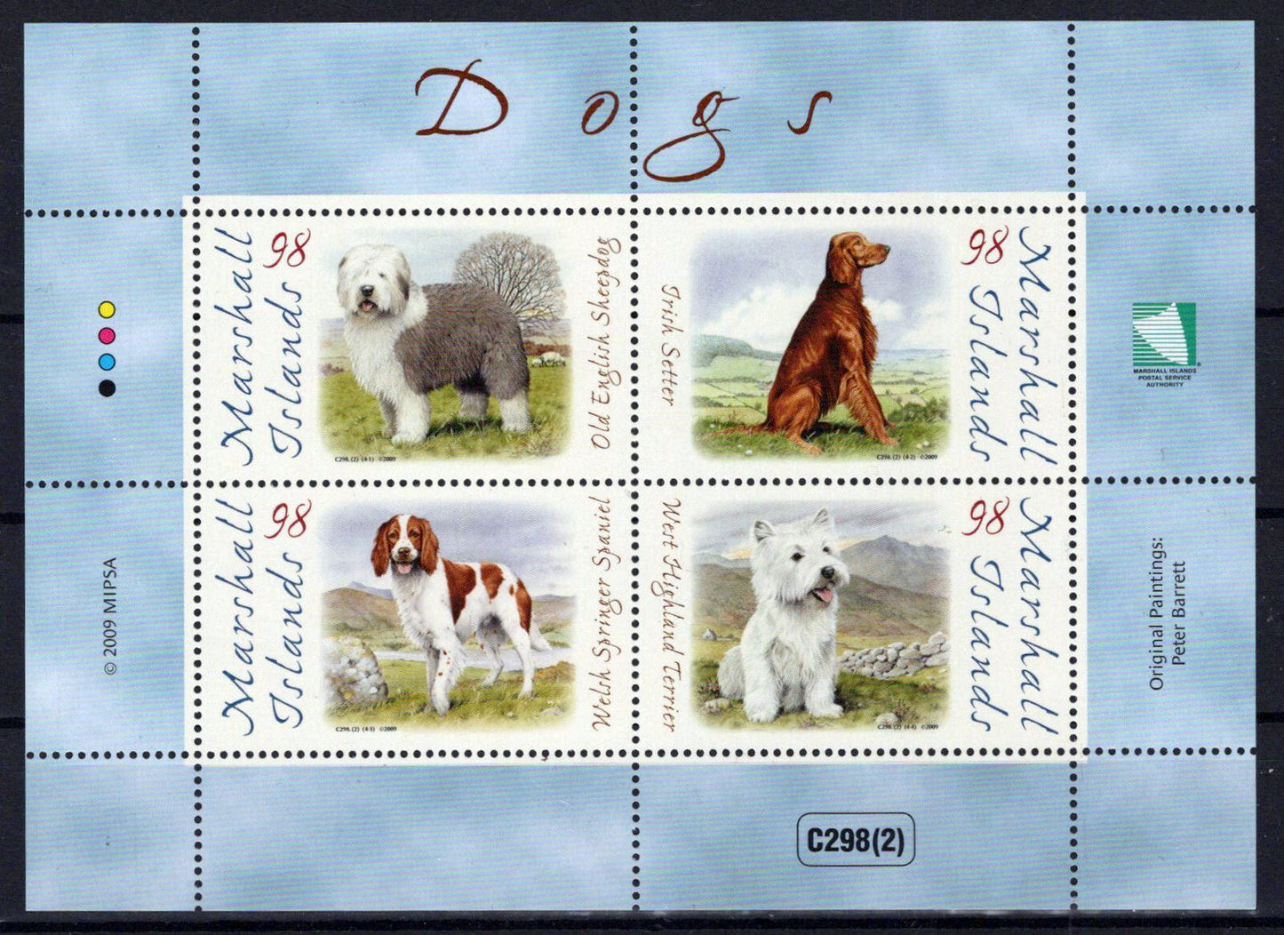 Marshall Islands 953 MNH Dogs Pets Animals ZAYIX 0324M0131