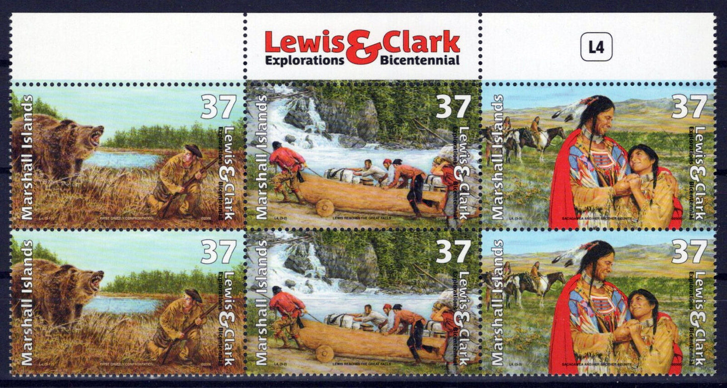 Marshall Islands 855 MNH Lewis & Clark Exploration Bears ZAYIX 0324-M0137