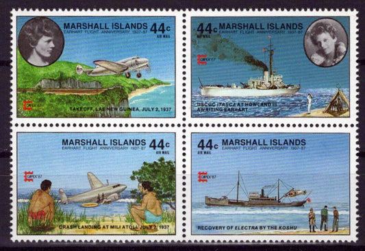 Marshall Islands C20a MNH Air Post Aviation Ships CAPEX '87 ZAYIX 0424S0005