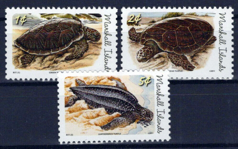 Marshall Islands 982-984 MNH Turtles Marine Life ZAYIX 0424S0024M