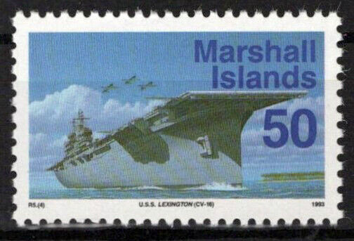 Marshall Islands 455 MNH Aircraft Carrier Ships Aviation ZAYIX 0424S0015