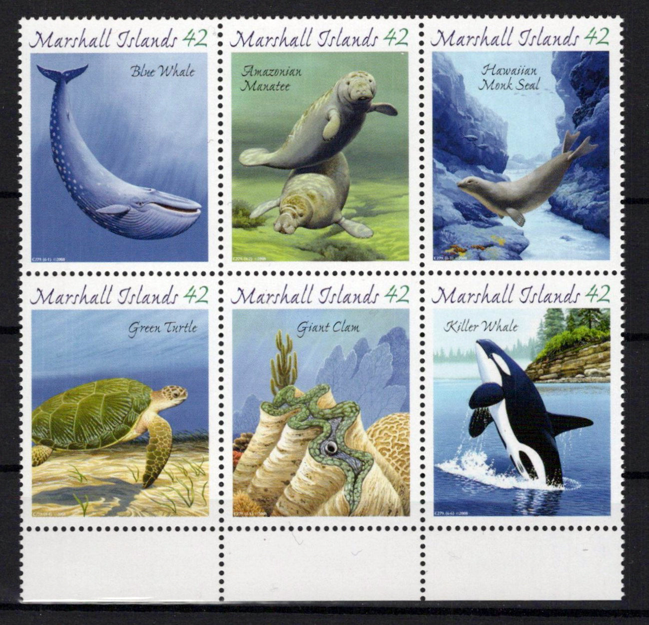 Marshall Islands 928 MNH Endangered Species Marine Life ZAYIX 0424M0002