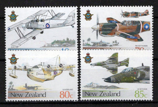 New Zealand 872-875 MNH Royal NZ Air Force Aviation Planes ZAYIX 0424S0219