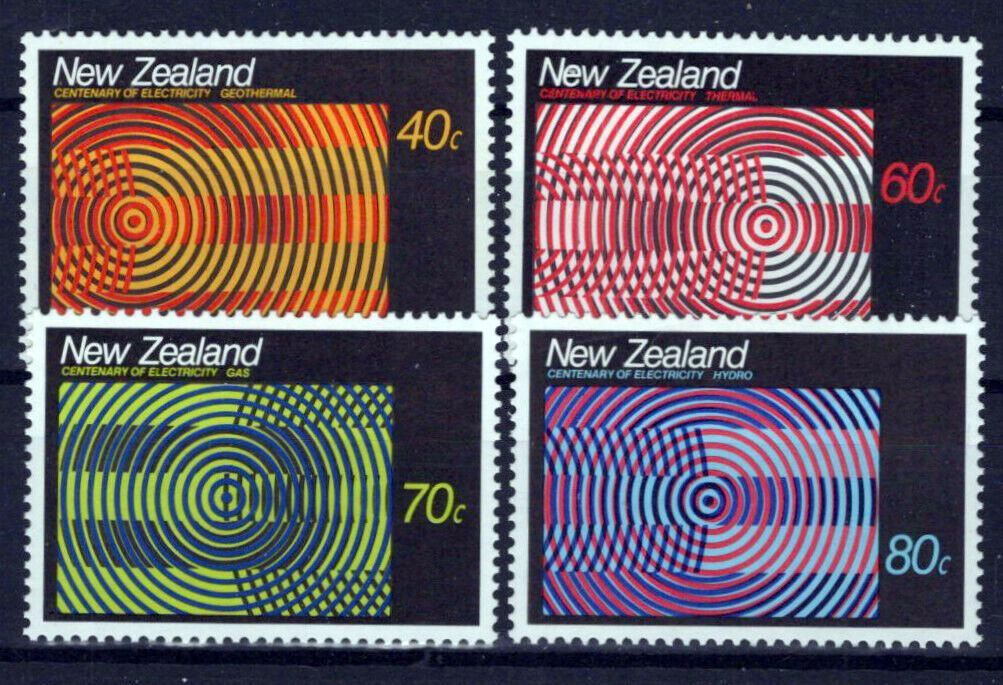 New Zealand 890-893 MNH Electrification Thermal Hydroelectric ZAYIX 0424S0221