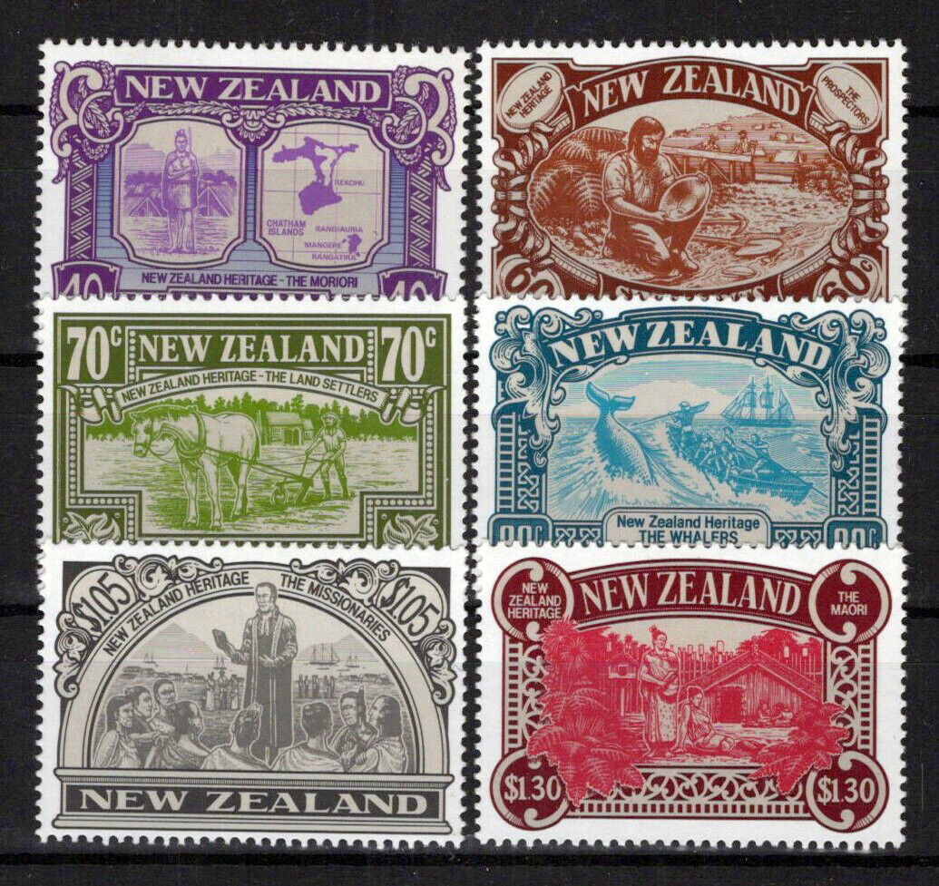 New Zealand 950-955 MNH Missionaries Whalers Heritage Moriori ZAYIX 0424S0207