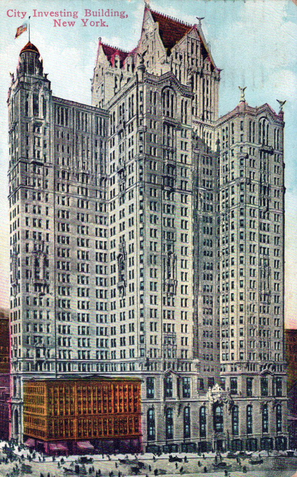 ZAYIX US Postcard City Investing Building, New York c1911 0324M0208