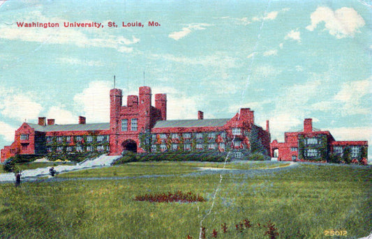 ZAYIX US Postcard Washington University, St. Louis c1915 (folded) 0324M0184